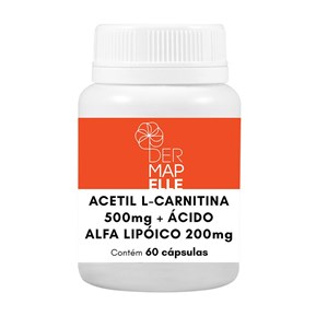 Produto Acetil L Carnitina 500mg + Ácido Alfa Lipoico 200mg 60 Doses