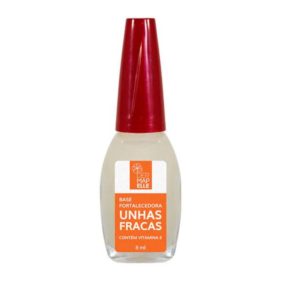 Base Fortalecedora para Unhas Fracas com Vitamina E 8ml - Dermapelle