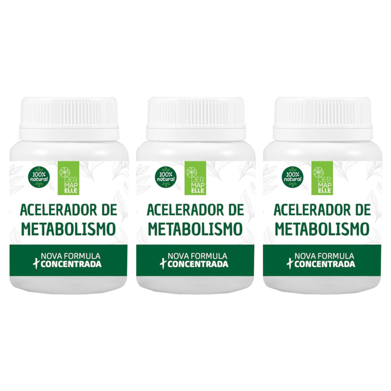 COMBO | Acelerador de Metabolismo 60 Cápsulas (3 Unidades) - Dermapelle