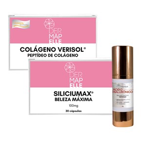 Produto COMBO | Ácido Hialurônico + Colágeno Verisol + SiliciuMax Beleza Máxima