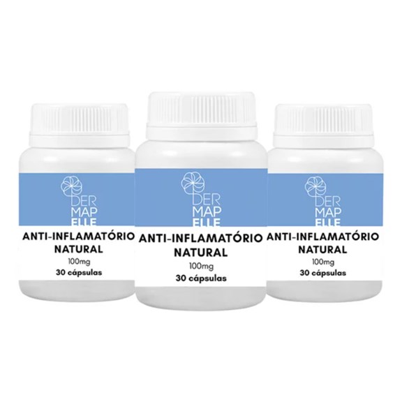COMBO Anti-inflamatório Natural 100mg 30 cápsulas (3 Unidades)