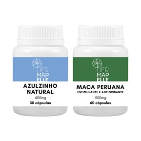 Produto COMBO Azulzinho Natural 400mg + Maca Peruana 500mg