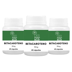 Produto COMBO | Betacaroteno 30mg 60 Cápsulas (3 Unidades)