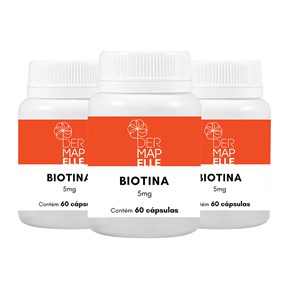 Produto COMBO | Biotina 5mg (3 Unidades)
