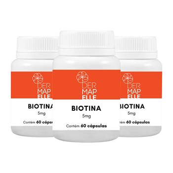COMBO | Biotina 5mg (3 Unidades)