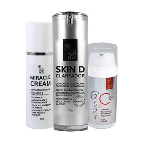 Produto COMBO | Clareador de Manchas Skin D + Ultra Regenerador Miracle Cream + Smart Cream 15%