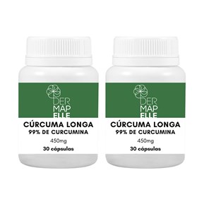 Produto COMBO Cúrcuma Longa 450mg 30 cápsulas (2 unidades)