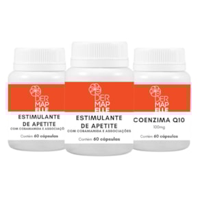 Produto COMBO Estimulante do Apetite 60 Cápsulas (2 Unidades) + Coenzima Q10 100mg 60 Cápsulas