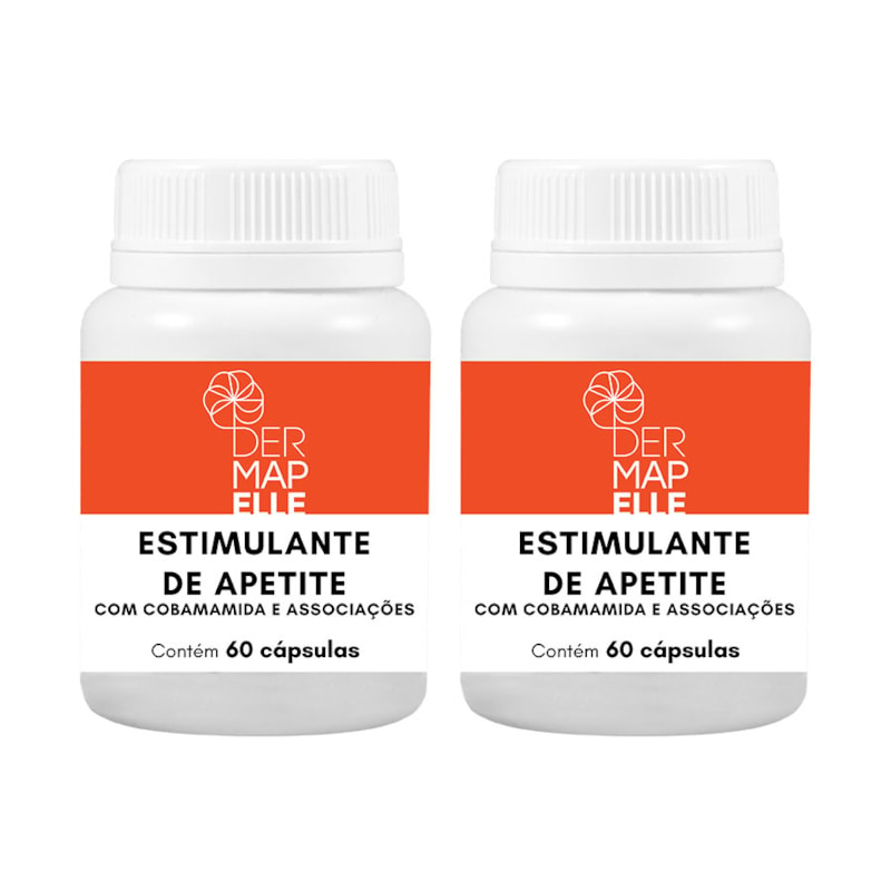 Combo Estimulante do Apetite 60 Cápsulas (2 Unidades) | Dermapelle