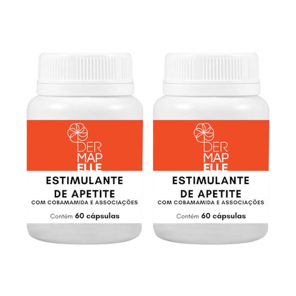 Combo Estimulante do Apetite 60 Cápsulas (2 Unidades) | Dermapelle