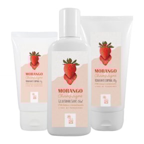 Produto COMBO Hidratante Corporal 65g + Hidratante Corporal 180g + Gel de Banho 150ml - Morango & Champagne