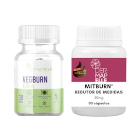 Produto COMBO Mitburn® 50mg 30 Cápsulas + Vegburn® 150mg 30 cápsulas