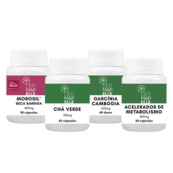 Combo Morosil + Acelerador de Metabolismo + Chá Verde + Garcínia Cambogia