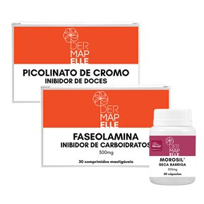 Produto COMBO| Morosil® Seca Barriga + Faseolamina + Picolinato de Cromo- Inibidor de Doces