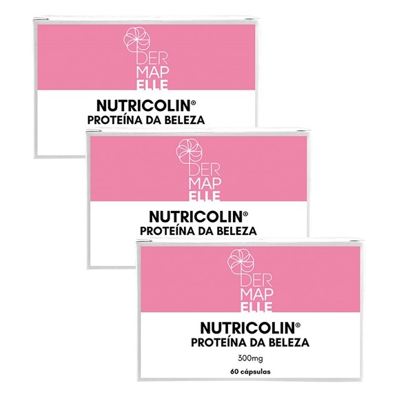 COMBO| Nutricolin - Proteína da Beleza 60 Cápsulas (3 Unidades)