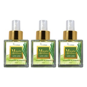 Produto COMBO Perfume para Ambientes em Spray - Linha Capim Limão (3 Unidades)