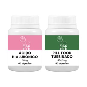 Produto COMBO| Pill Food Turbinado + Ácido Hialurônico