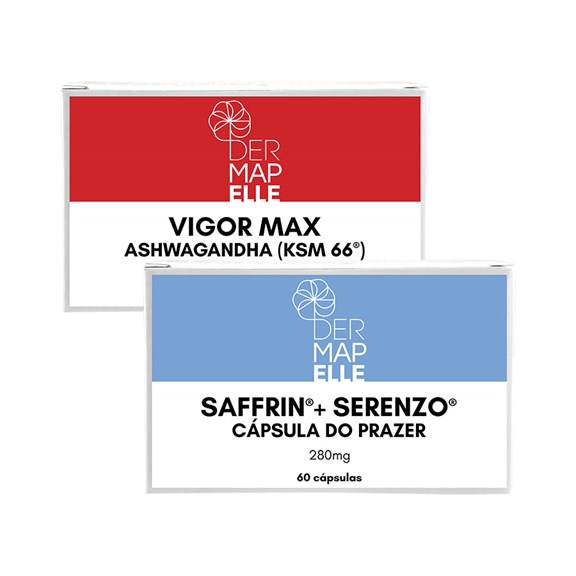 COMBO | Saffrin com Serenzo + Ashwagandha - Vigor Max