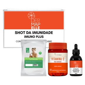 Produto COMBO Shot da Imunidade + Chá para Gripes e Resfriados + Extrato Glicólico de Própolis + Vitamina C