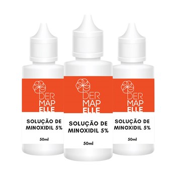 COMBO| Solução de Minoxidil 5% 50ml (3 Unidades)