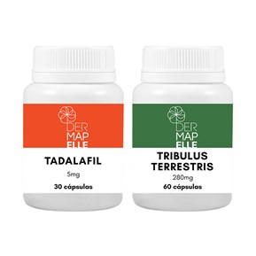 Produto Combo Tadalafil 5mg 30 cápsulas + Tribulus terrestris