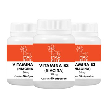 COMBO| Vitamina B3 (Niacina) 20mg (3 Unidades)