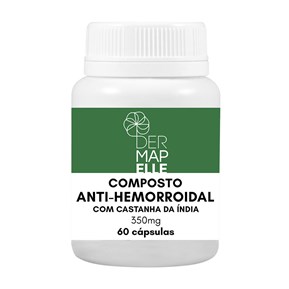 Produto Composto Natural Anti-Hemorroidal com Castanha da Índia 350mg 60 Cápsulas