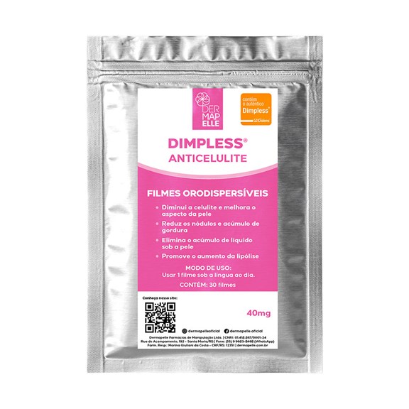 Dimpless® Anticelulite em Filmes Orodispersíveis 4MG 30 Unidades