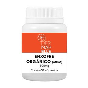 Produto Enxofre Orgânico (MSM) 500mg 60 Cápsulas