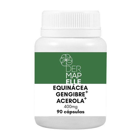 Equinácea + Gengibre + Acerola 400mg 90 Cápsulas
