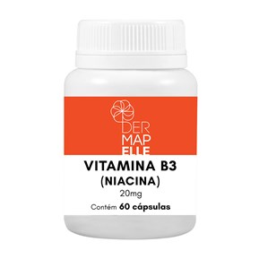 Produto Vitamina B3 (Niacina) 20mg 60 cápsulas