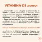 Vitamina D3 2.000 UI 60 Cápsulas
