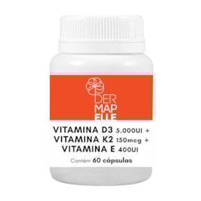 Produto Vitamina D3 5.000UI + Vitamina K2 150mcg + Vitamina E 400UI 60 Cápsulas