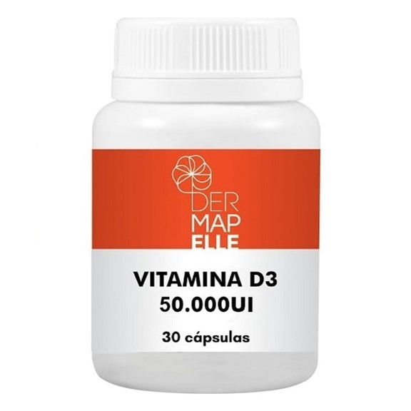 Vitamina D3 50000 UI 30 Cápsulas